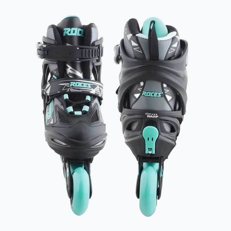 Rolki dziecięce Roces Moody Girl TIF black/aqua 12