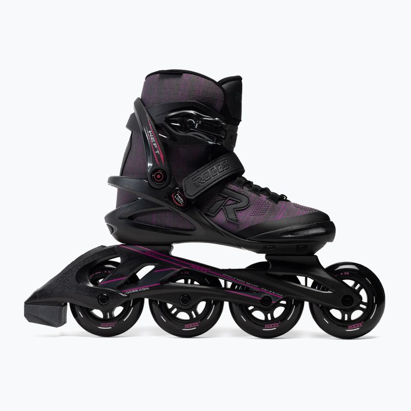 Rolki damskie Roces Weft Thread black/fuscia 2