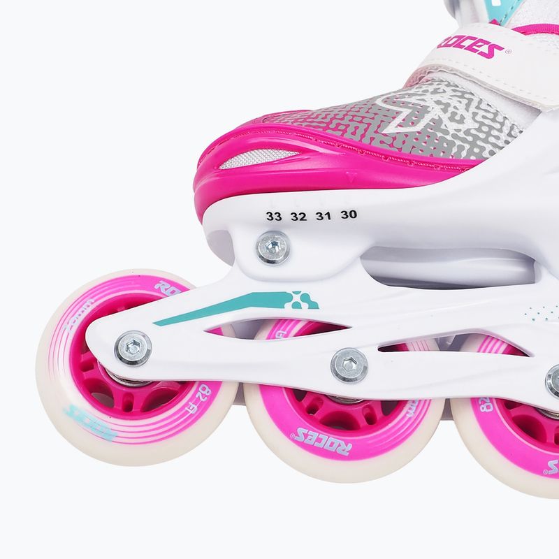 Rolki dziecięce Roces Jokey X Girl white/pink 6