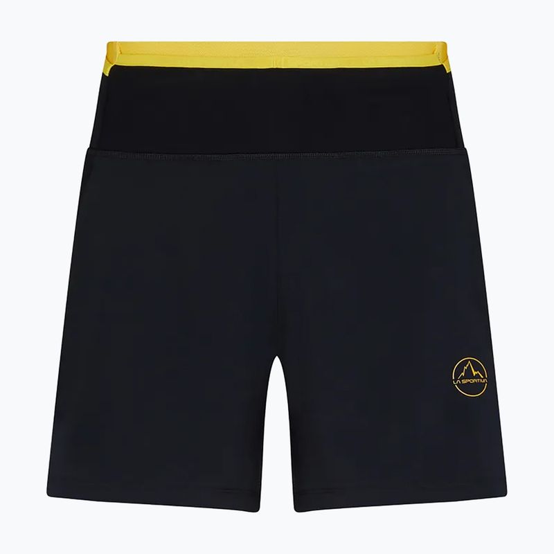 Spodenki do biegania męskie La Sportiva Ultra Distance Short 7" black/yellow