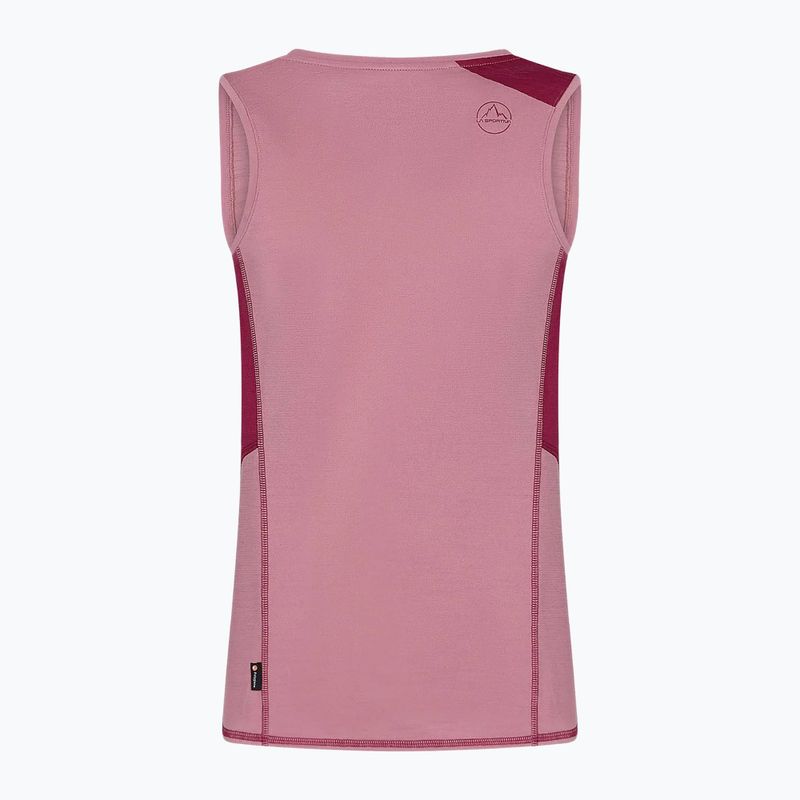 Koszulka trekkingowa damska La Sportiva Embrace Tank blush red plum 7