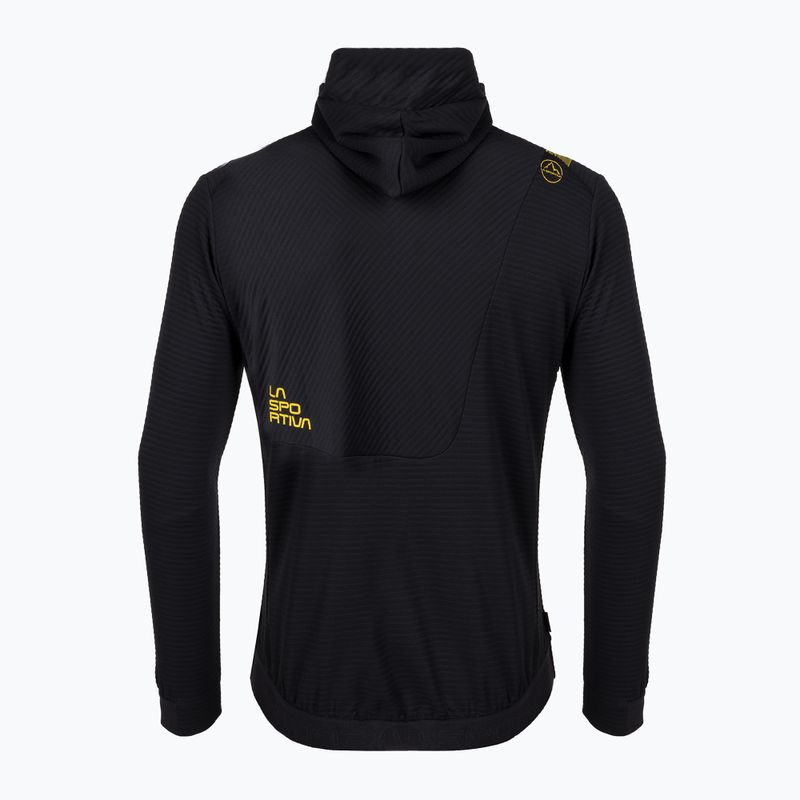 Bluza wspinaczkowa męska La Sportiva Mood Hoody black/yellow 2