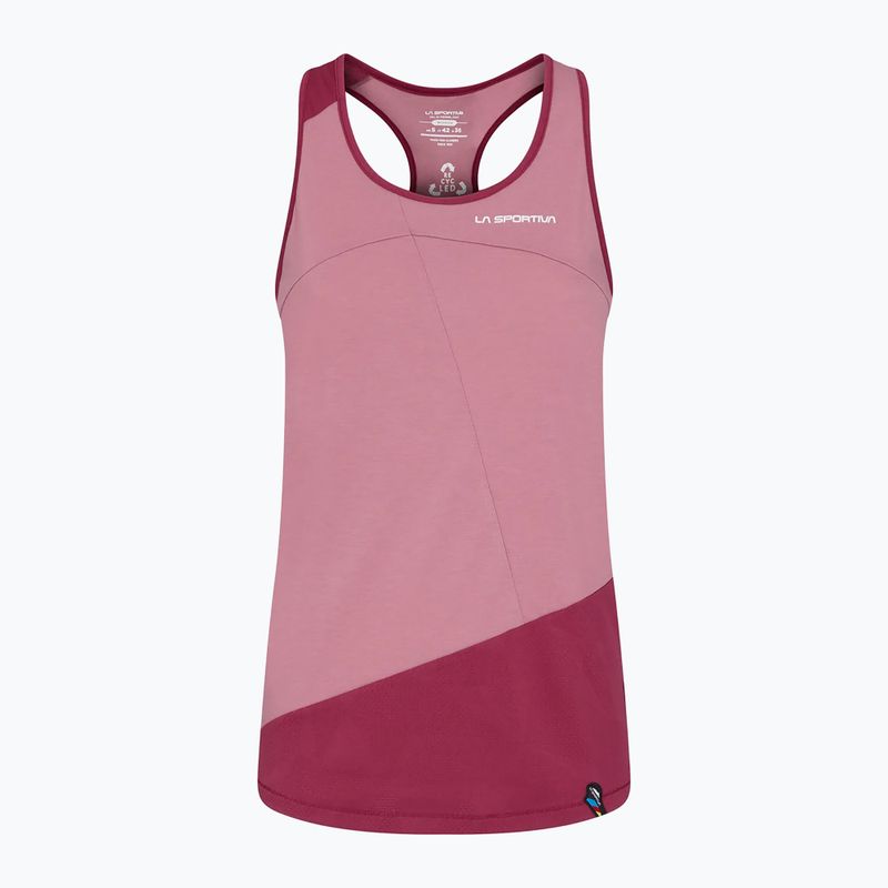 Koszulka wspinaczkowa damska La Sportiva Charm Tank blush red plum