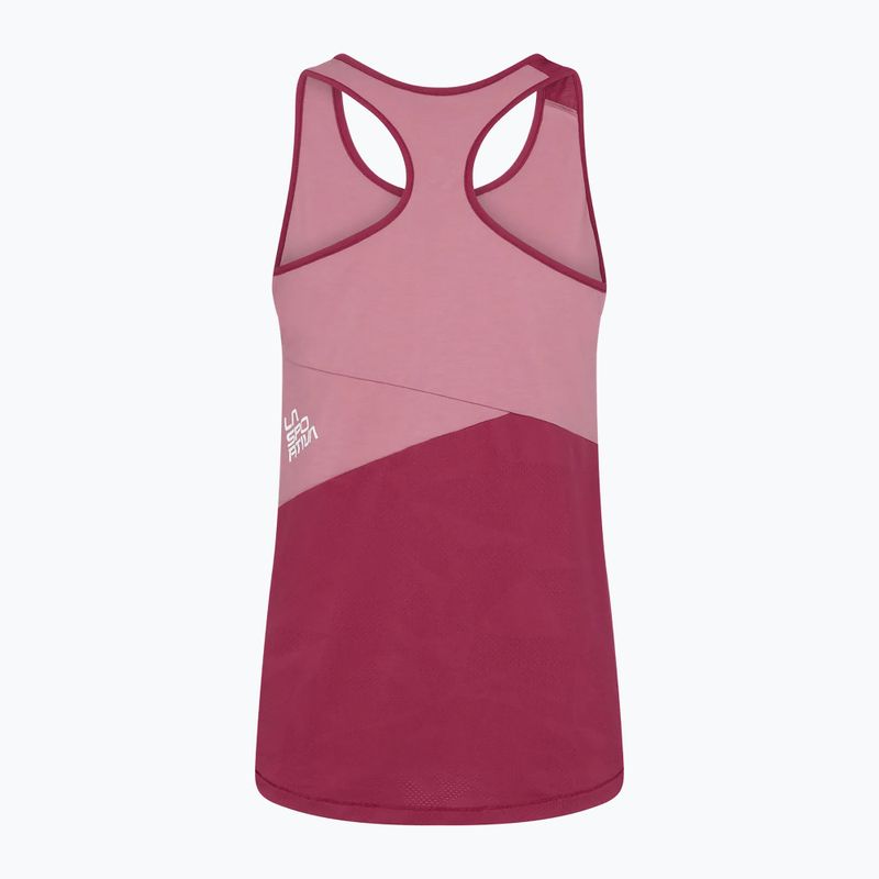 Koszulka wspinaczkowa damska La Sportiva Charm Tank blush red plum 2