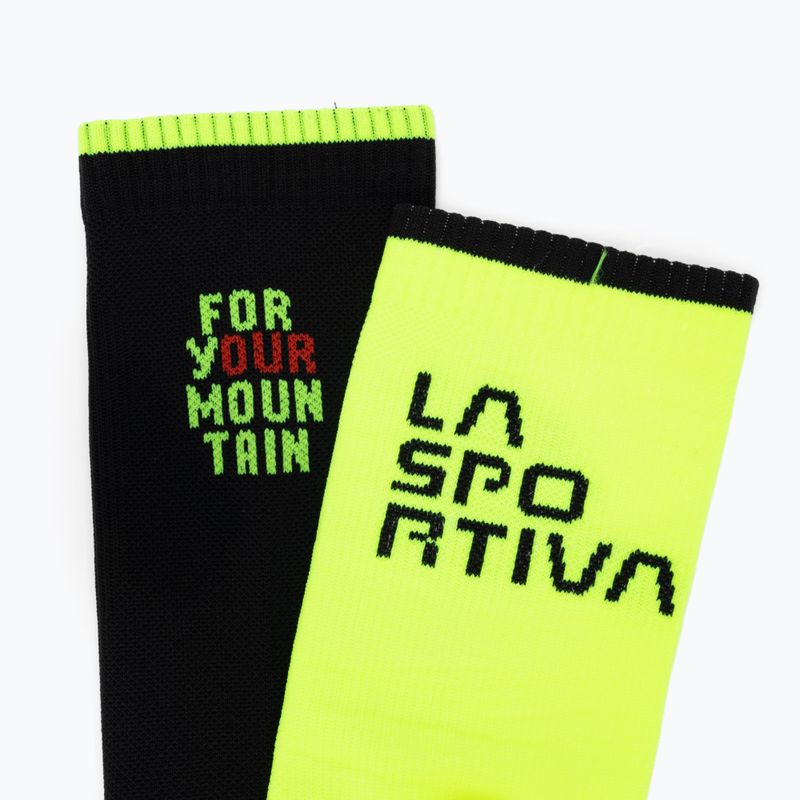 Skarpety La Sportiva For Your Mountain black/neon 4