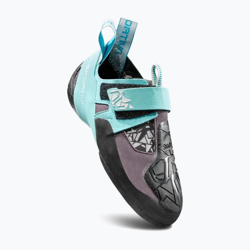 Buty wspinaczkowe damskie La Sportiva Skwama Vegan 2024 carbon/turquoise 8