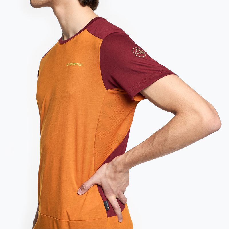 Koszulka wspinaczkowa męska La Sportiva Grip hawaiian sun/sangria 3