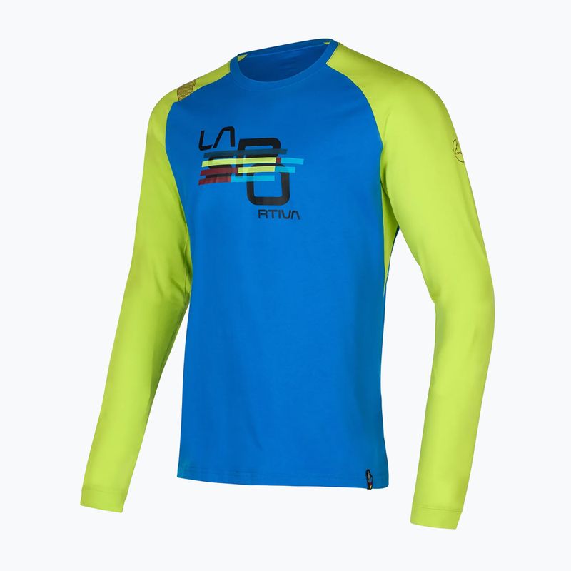 Longsleeve wspinaczkowy męski La Sportiva Stripe Cube Long Sleeve electric blue/lime punch