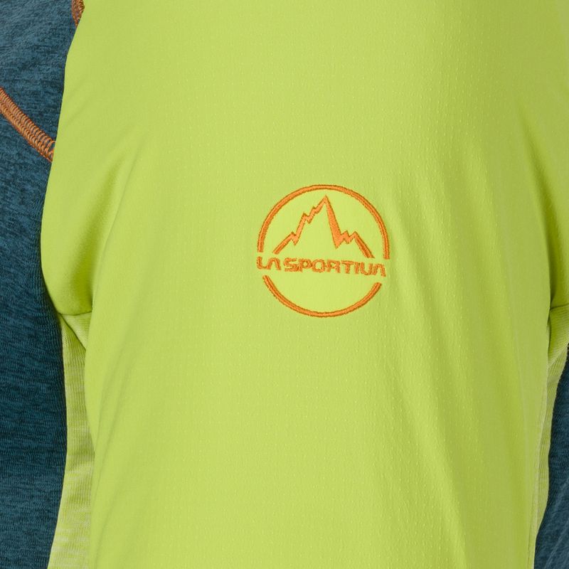 Bluza trekkingowa męska La Sportiva Existence Hoody storm blue/lime punch 4