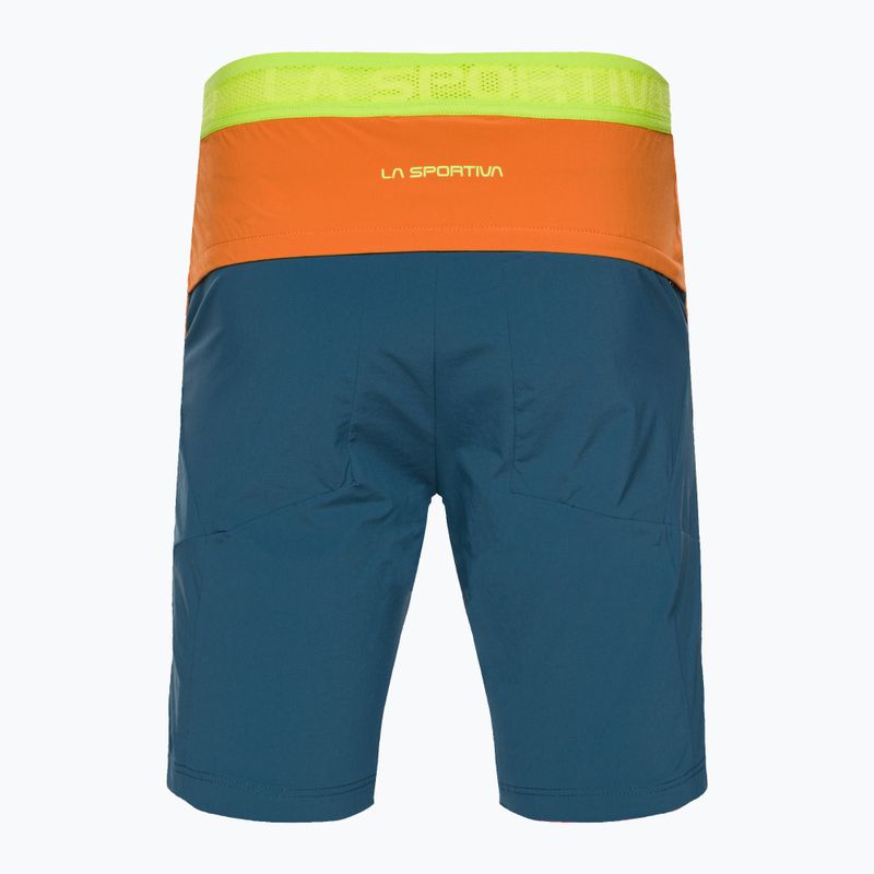 Spodenki trekkingowe męskie La Sportiva Guard storm blue/hawaiian sun 2