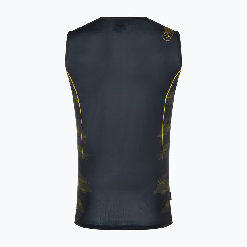 Koszulka do biegania męska La Sportiva Pacer Tank black/yellow 2