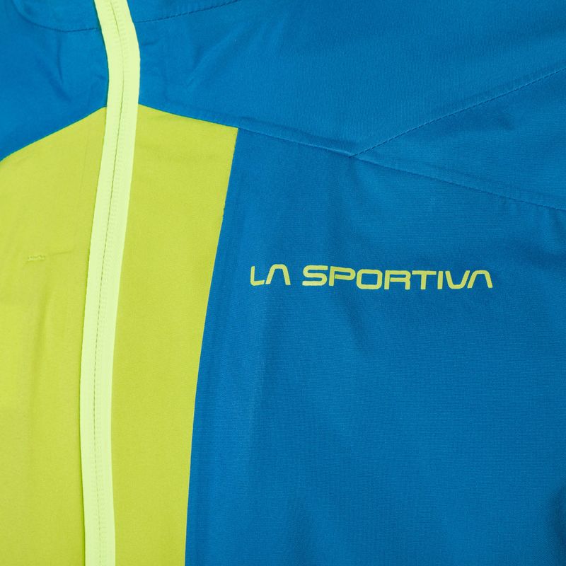 Kurtka przeciwdeszczowa męska La Sportiva Crizzle EVO Shell lime punch/electric blue 3