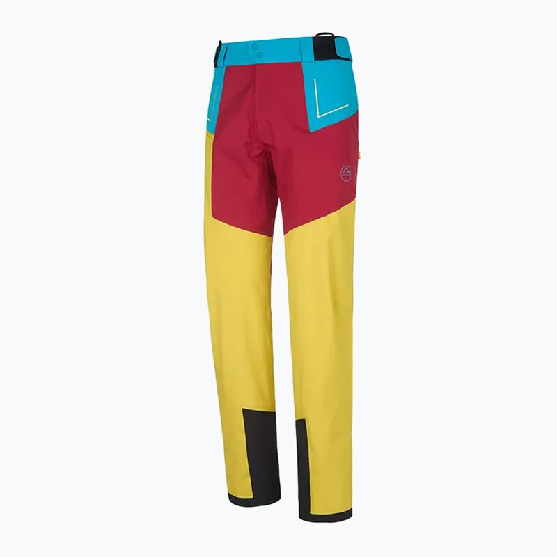 Spodnie z membraną męskie La Sportiva Crizzle EVO Shell sangria/electric blue 6