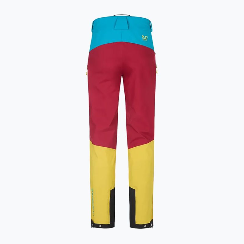 Spodnie z membraną męskie La Sportiva Crizzle EVO Shell sangria/electric blue 7