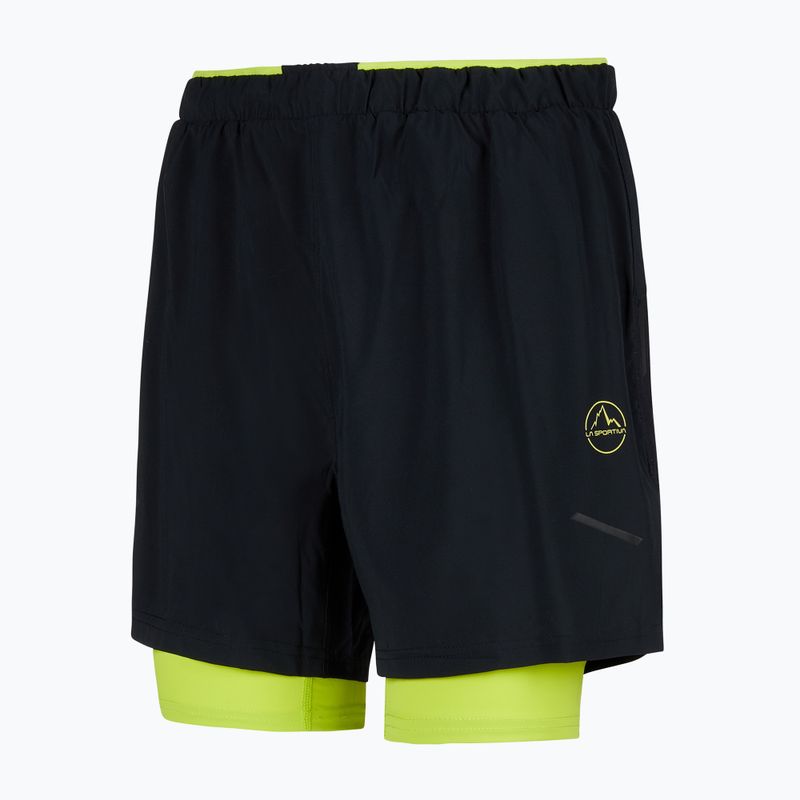 Spodenki do biegania męskie La Sportiva Trail Bite black/lime punch 5