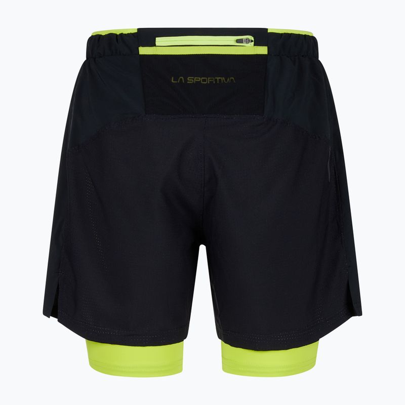 Spodenki do biegania męskie La Sportiva Trail Bite black/lime punch 6