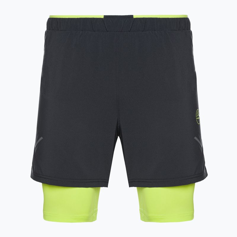 Spodenki do biegania męskie La Sportiva Trail Bite black/lime punch
