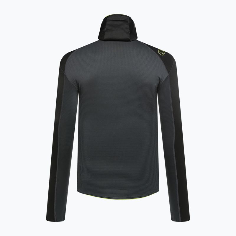 Bluza męska La Sportiva Upendo Hoody carbon/ lime punch 2