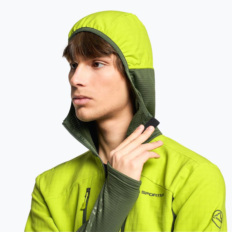 Bluza trekkingowa męska La Sportiva Session Tech Hoody forest/lime punch 4