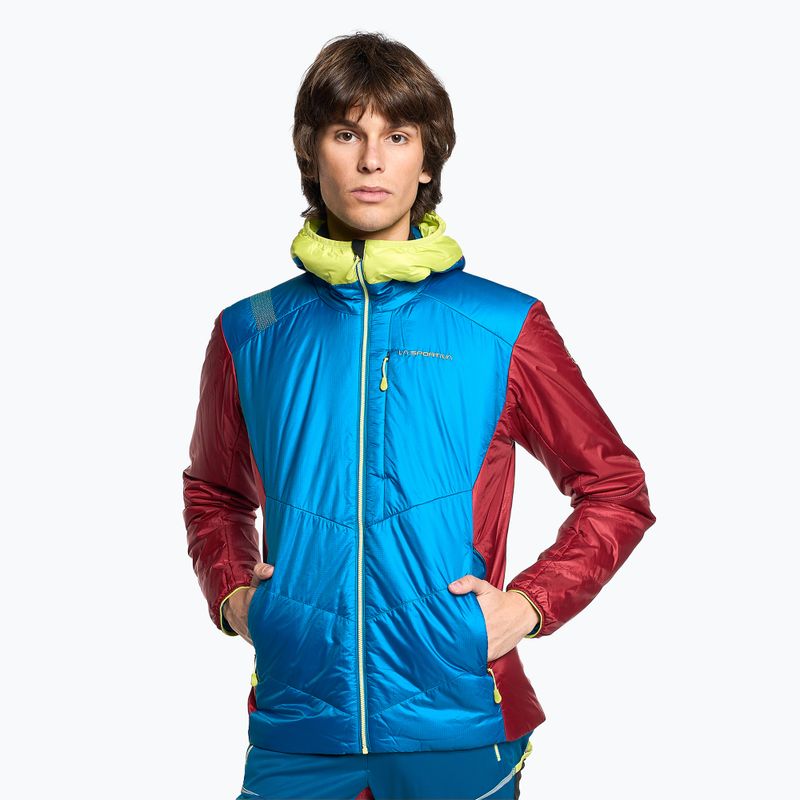 Kurtka ocieplana męska La Sportiva Mythic Primaloft electric blue/ sangria