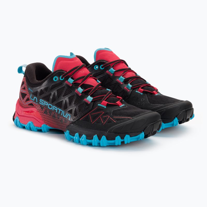 Buty do biegania damskie La Sportiva Bushido II Gtx black/hibiscus 4