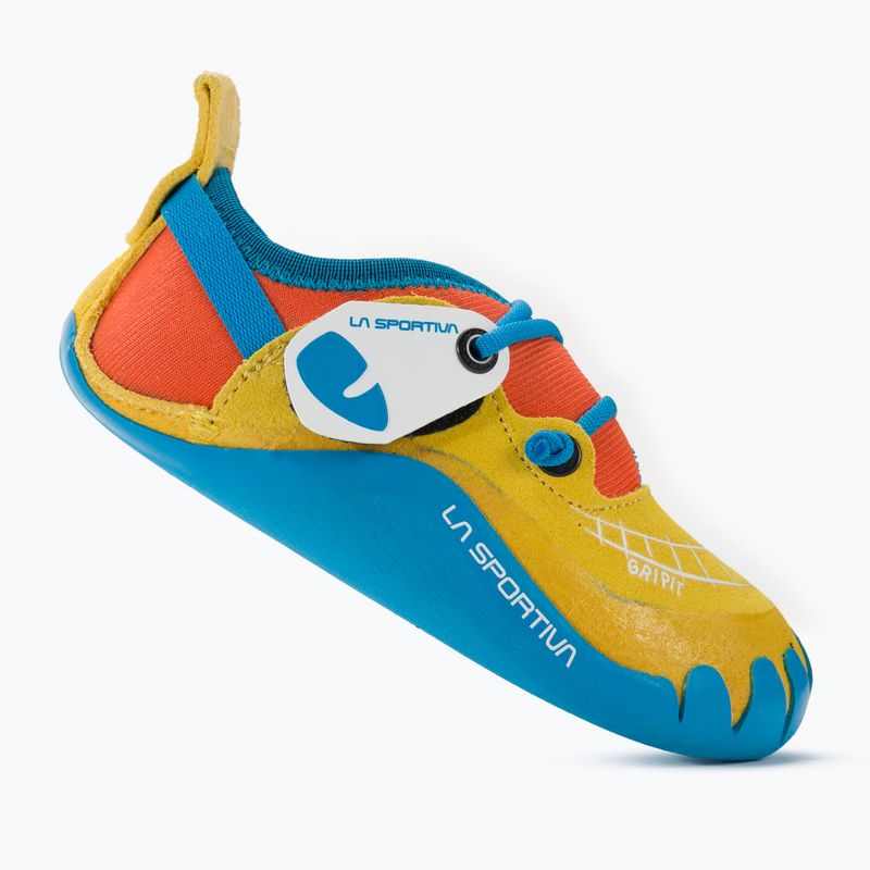 Buty wspinaczkowe dziecięce La Sportiva Gripit yellow/flame 2