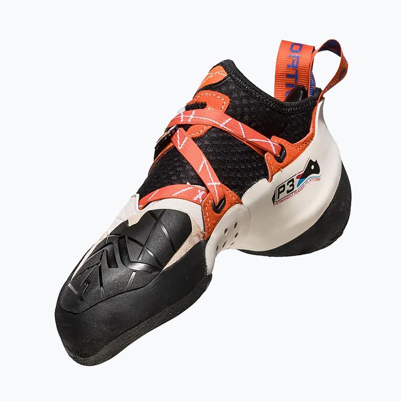 Buty wspinaczkowe damskie La Sportiva Solution white/lily orange 12