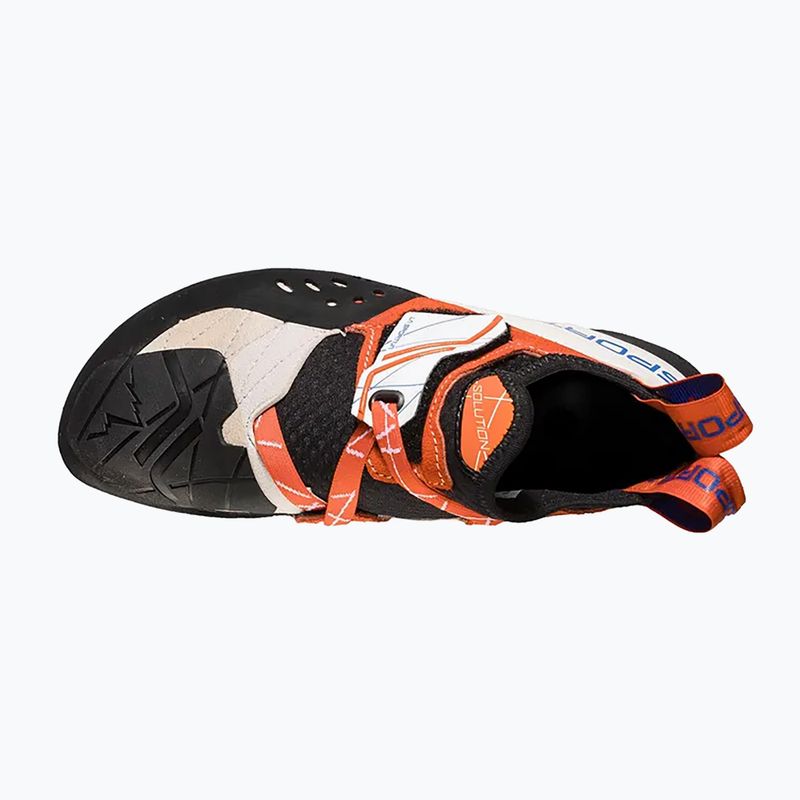 Buty wspinaczkowe damskie La Sportiva Solution white/lily orange 15