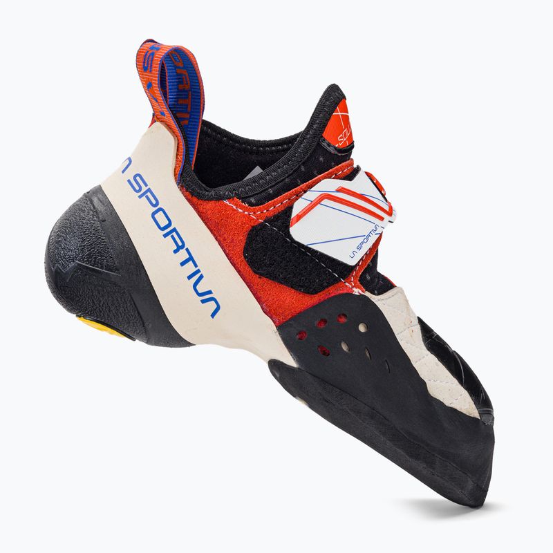 Buty wspinaczkowe damskie La Sportiva Solution white/lily orange Solution ZFCS014W00003 2