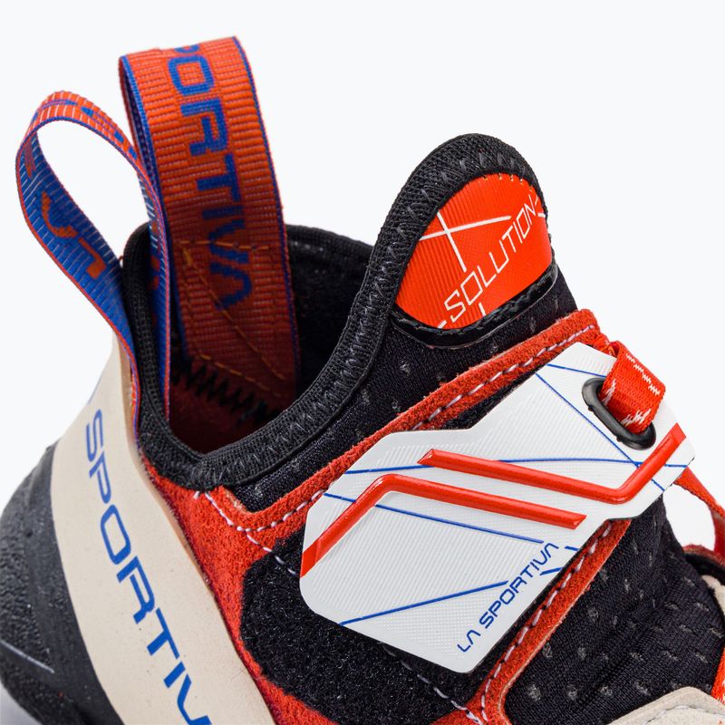 Buty wspinaczkowe damskie La Sportiva Solution white/lily orange Solution ZFCS014W00003 10