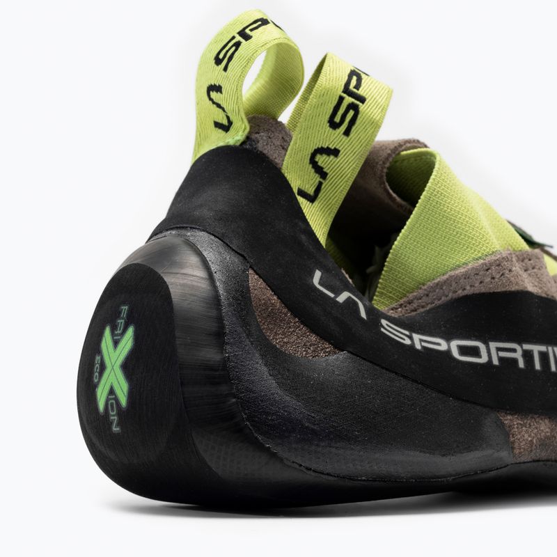 Buty wspinaczkowe La Sportiva Cobra Eco falcon brown/apple green 8