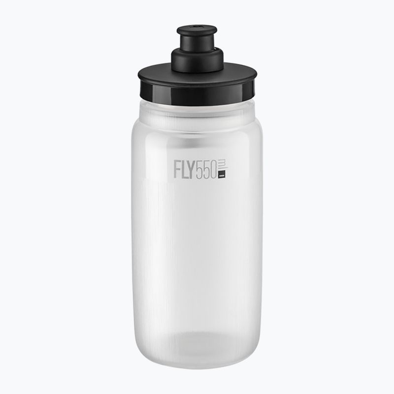 Bidon rowerowy Elite FLY Tex 550 ml clear/black