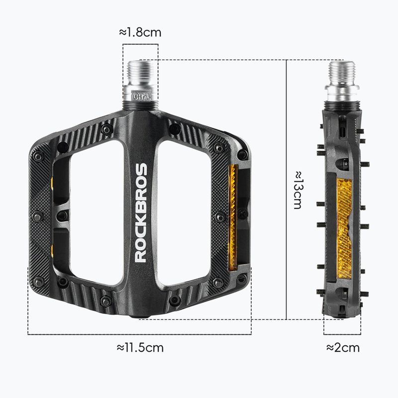 Pedały rowerowe Rockbros 370011001 black 2