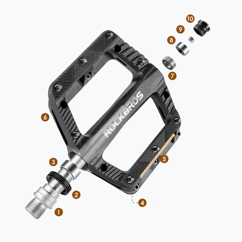 Pedały rowerowe Rockbros 370011001 black 3