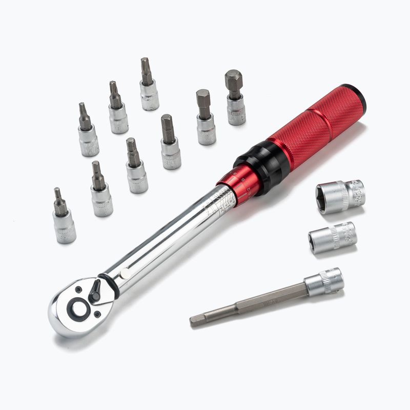 Klucz dynamometryczny Rockbros 430021001 Bicycle Torque Wrench Set 2-24Nm black/red 2