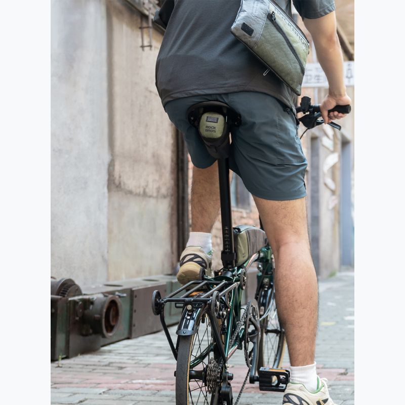 Torba rowerowa podsiodłowa Rockbros 30130092001 Ecological Saddle Bag WP Compact black/green 4