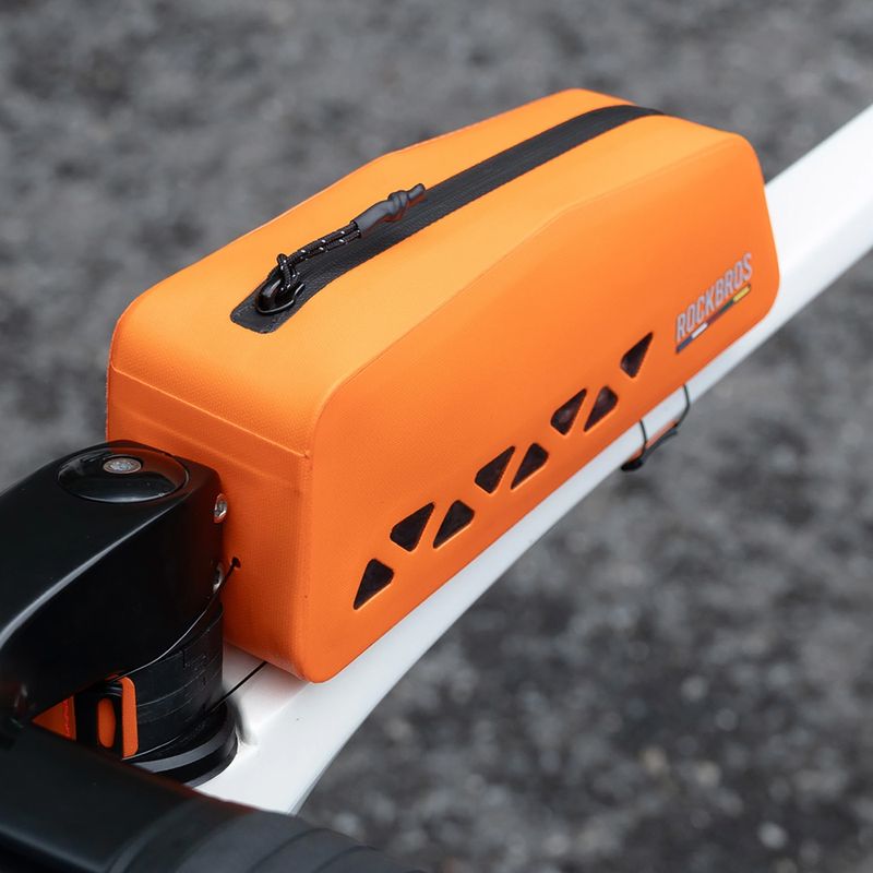 Torba rowerowa na ramę Rockbros 30120129 Road to Sky Top Tube Bag orange 4