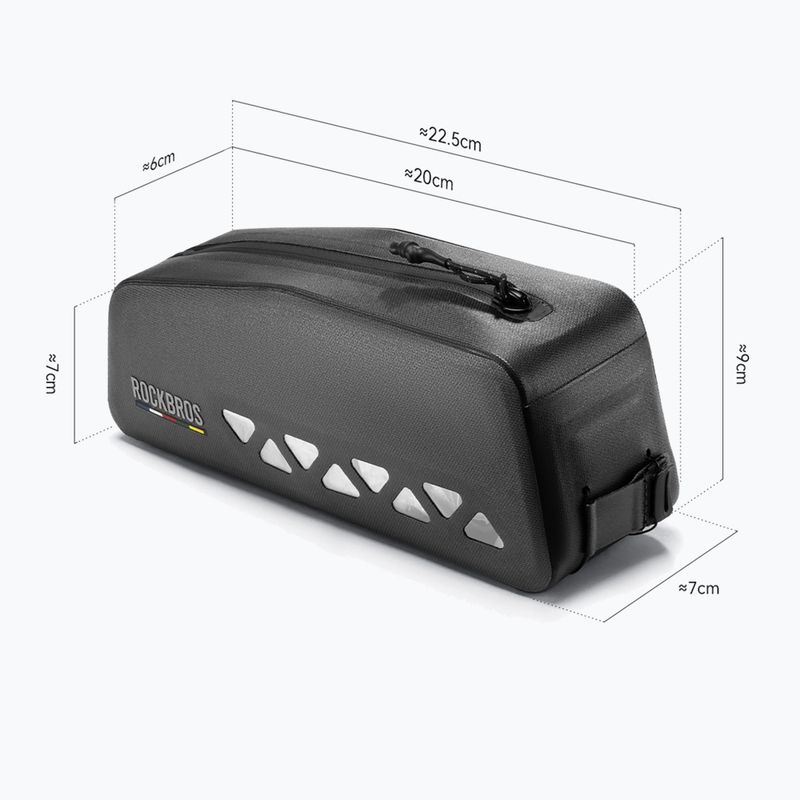 Torba rowerowa na ramę Rockbros 30120129 Road to Sky Top Tube Bag black 2