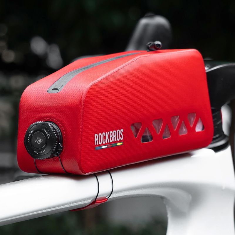 Torba rowerowa na ramę Rockbros 30120129 Road to Sky Top Tube Bag red 2