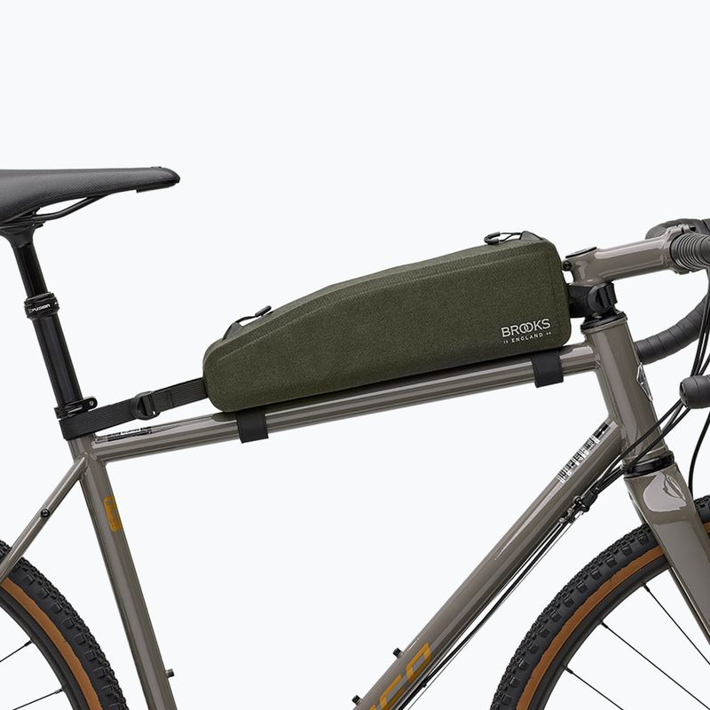 Torba rowerowa na ramę Brooks England Scape Long Top 1,5 l mud green 4