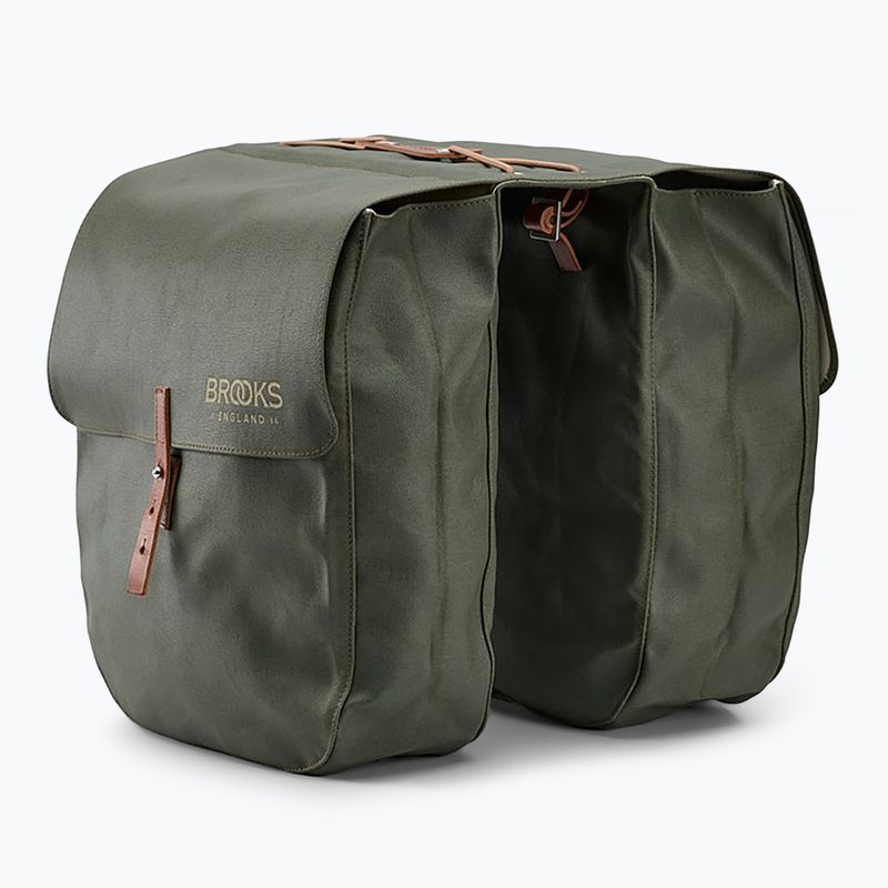Sakwa rowerowa Brooks England Brick Lane Panniers 30 l sage green/honey