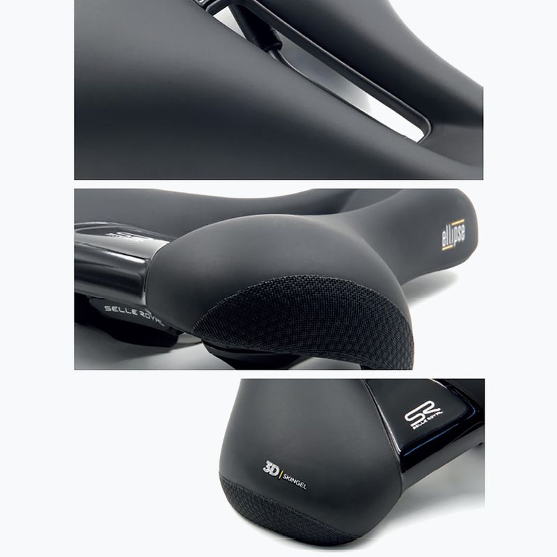 Siodełko rowerowe Selle Royal Premium Moderate 60st. Ellipse black 7
