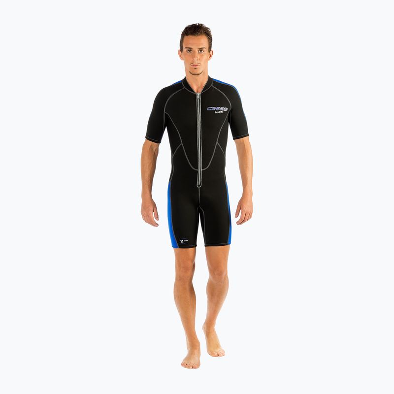 Pianka do pływania męska Cressi Lido Shorty 2 mm black/blue