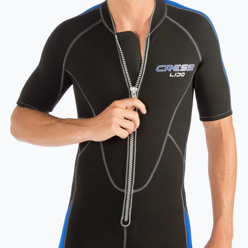 Pianka do pływania męska Cressi Lido Shorty 2 mm black/blue 3