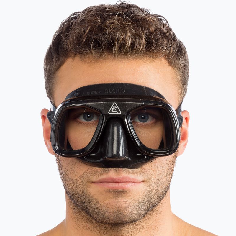 Maska do nurkowania Cressi Superocchio black/black 5