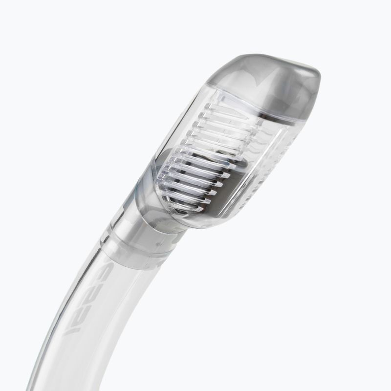 Fajka do nurkowania Cressi Dry clear/silver 2