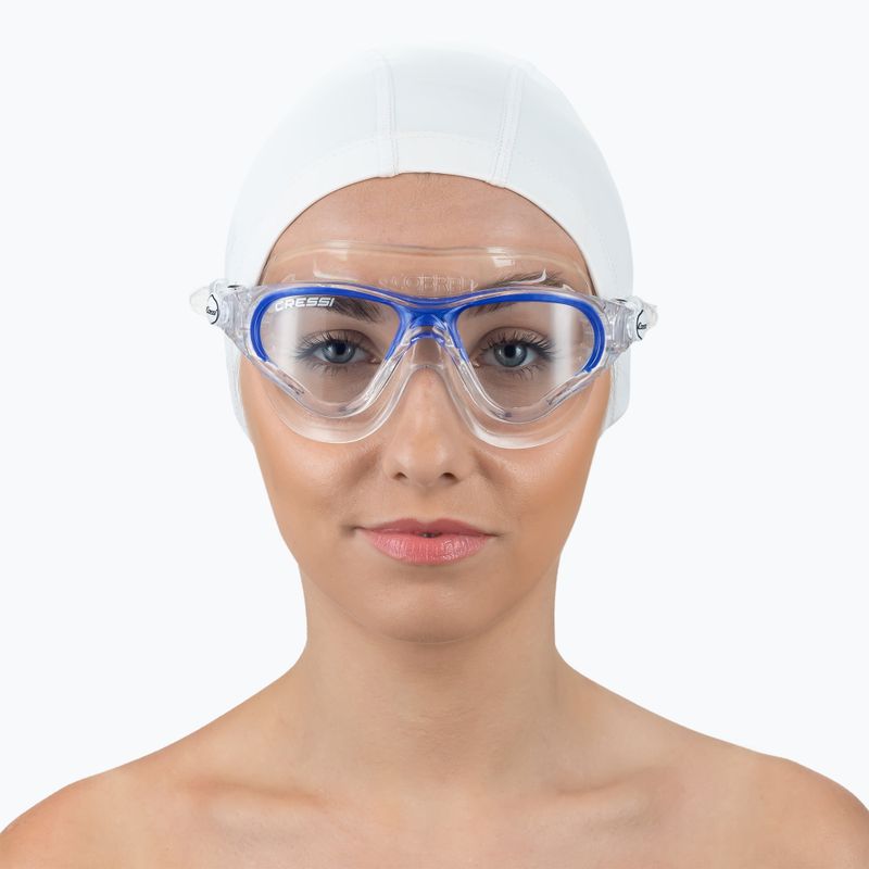 Maska do pływania Cressi Cobra clear/clear/blue 3