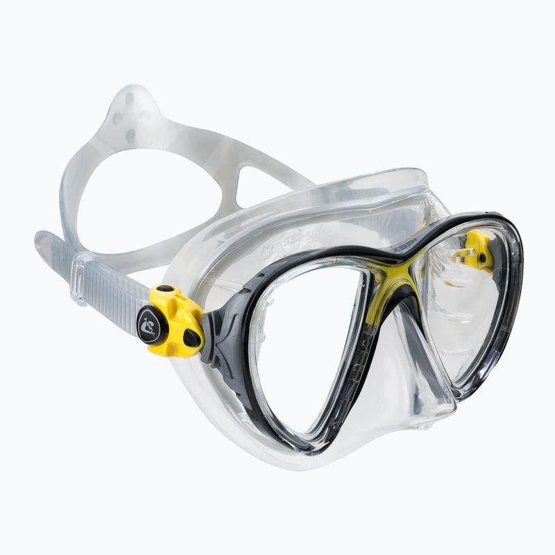 Maska do nurkowania Cressi Big Eyes Evolution crystal/yellow