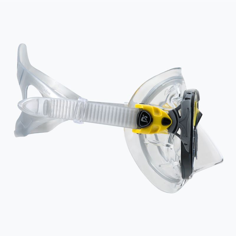Maska do nurkowania Cressi Big Eyes Evolution crystal/yellow 3