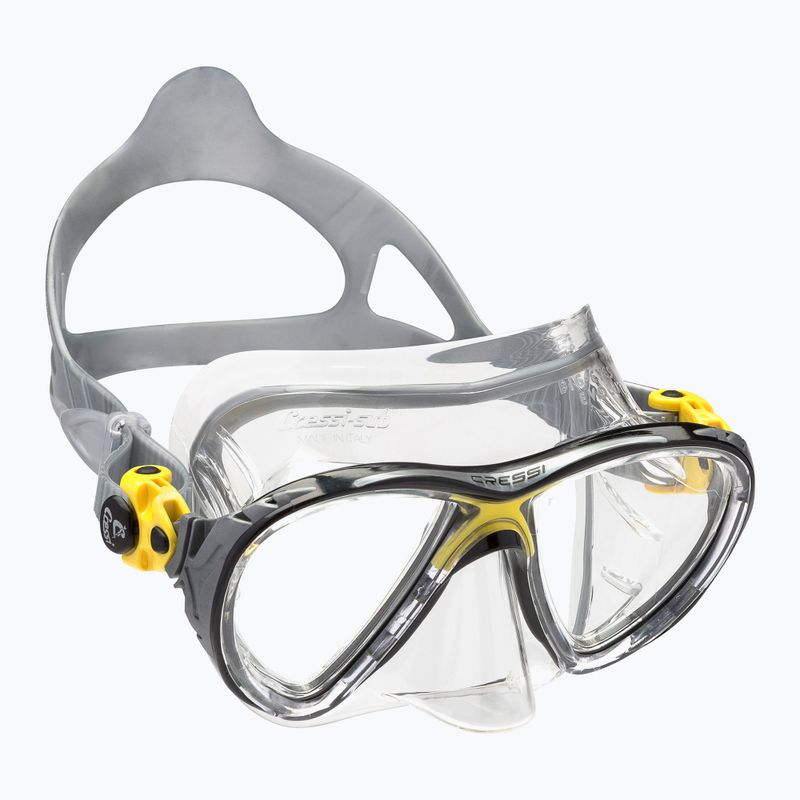 Maska do nurkowania Cressi Big Eyes Evolution crystal/yellow 6